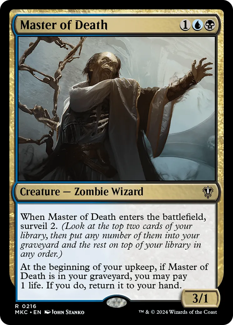 Master of Death — Murders at Karlov Manor Commander — Magic: The Gathering