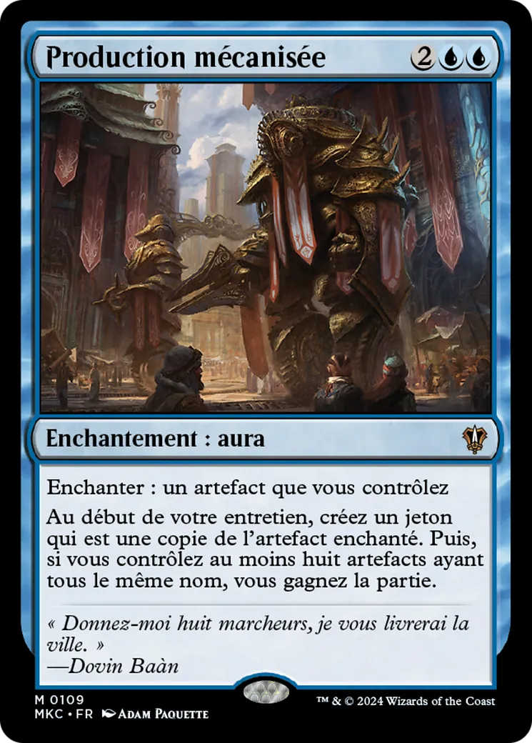 Production mécanisée — Murders at Karlov Manor Commander — Magic: The Gathering