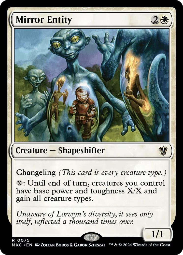 Mirror Entity — Murders at Karlov Manor Commander — Magic: The Gathering
