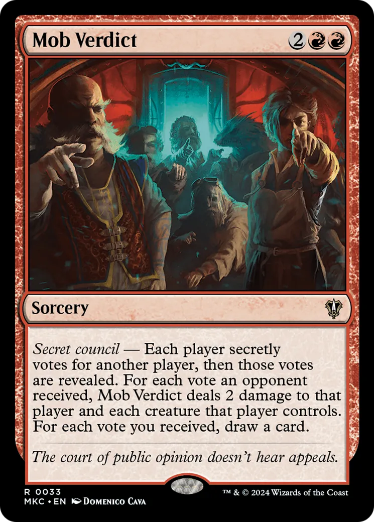 Mob Verdict — Murders at Karlov Manor Commander — Magic: The Gathering