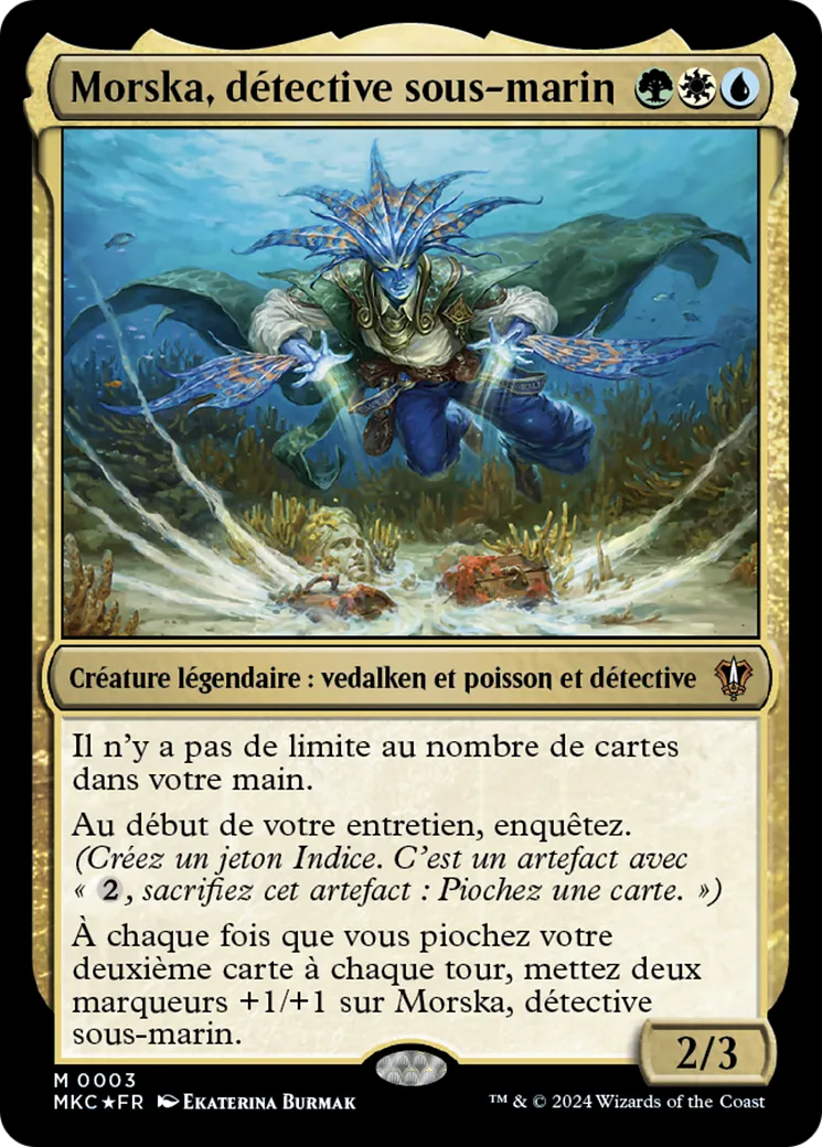 Morska, détective sous-marin — Murders at Karlov Manor Commander — Magic: The Gathering