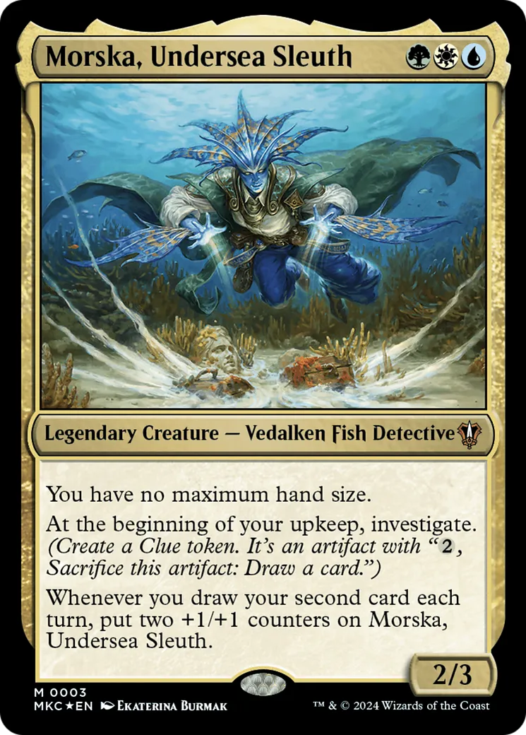 Morska, Undersea Sleuth — Murders at Karlov Manor Commander — Magic: The Gathering