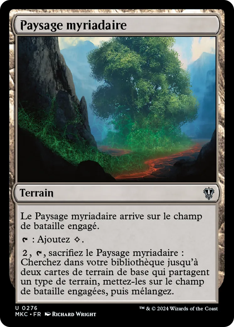 Paysage myriadaire — Murders at Karlov Manor Commander — Magic: The Gathering