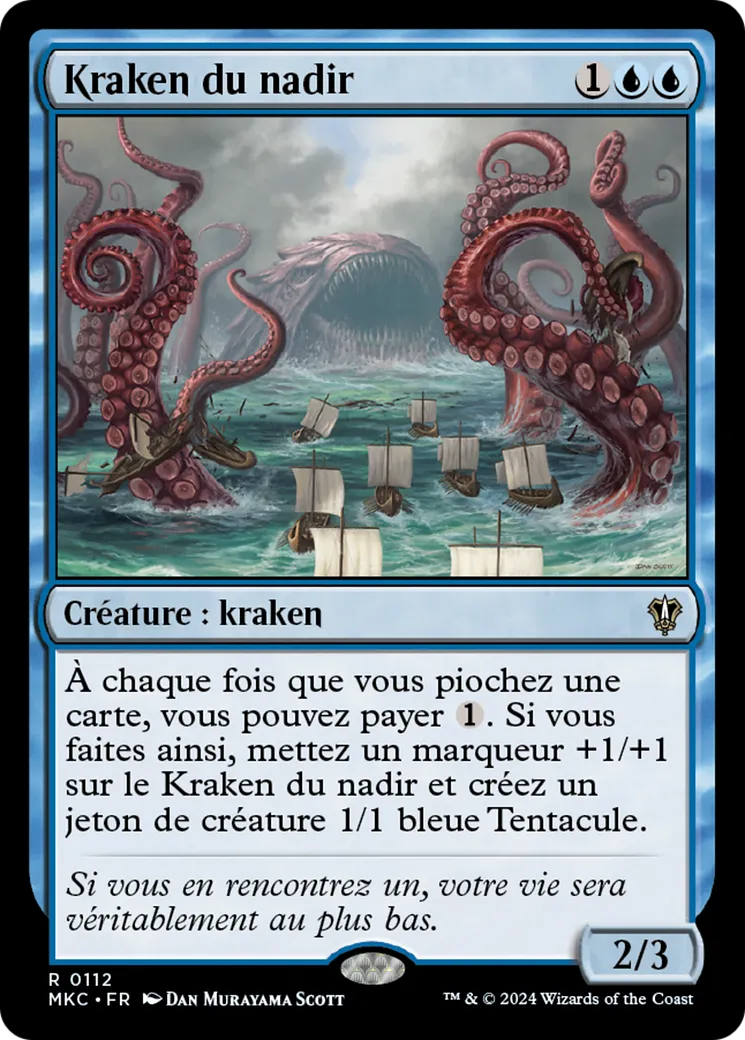 Kraken du nadir — Murders at Karlov Manor Commander — Magic: The Gathering