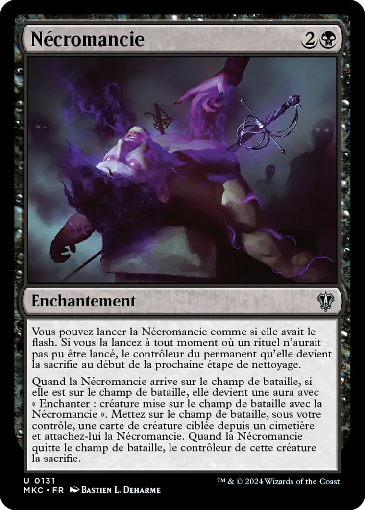 Nécromancie — Murders at Karlov Manor Commander — Magic: The Gathering