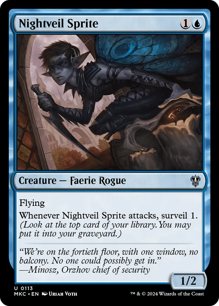 Nightveil Sprite — Murders at Karlov Manor Commander — Magic: The Gathering
