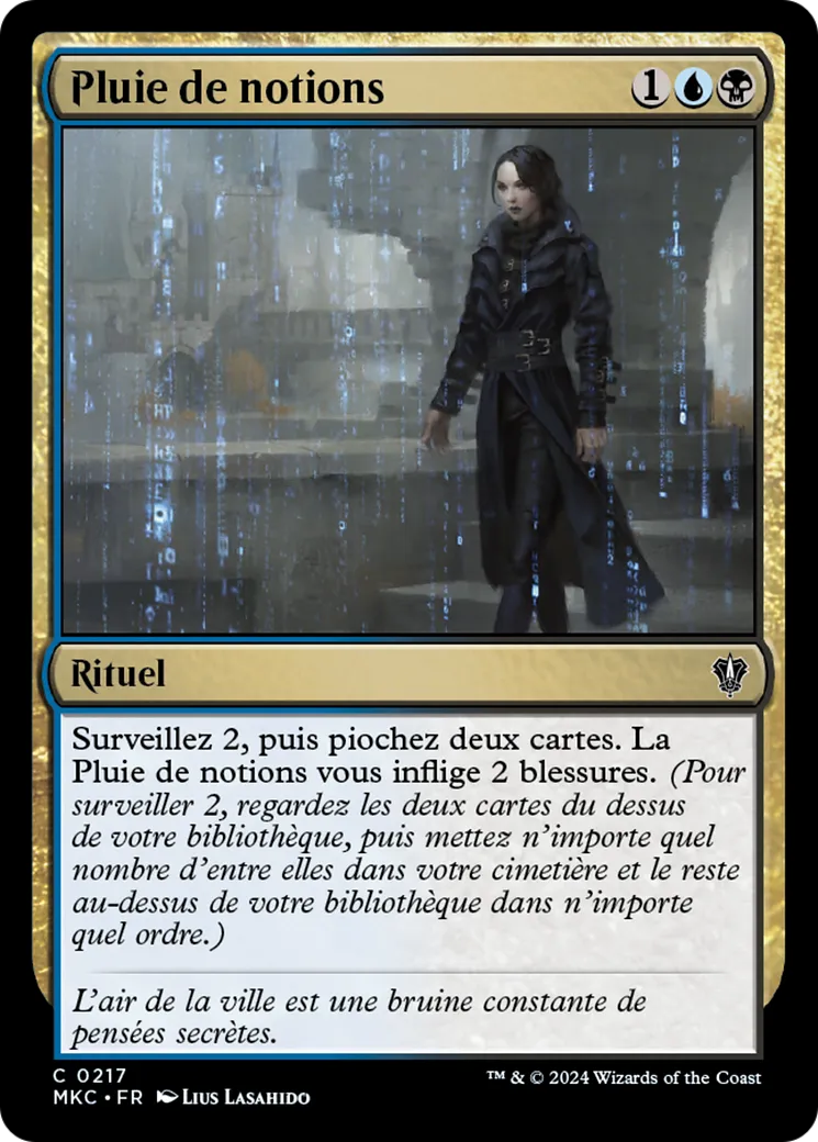 Pluie de notions — Murders at Karlov Manor Commander — Magic: The Gathering