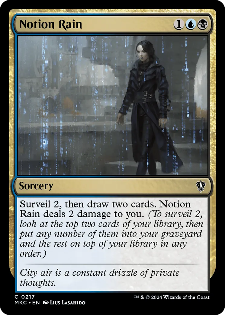 Notion Rain — Murders at Karlov Manor Commander — Magic: The Gathering