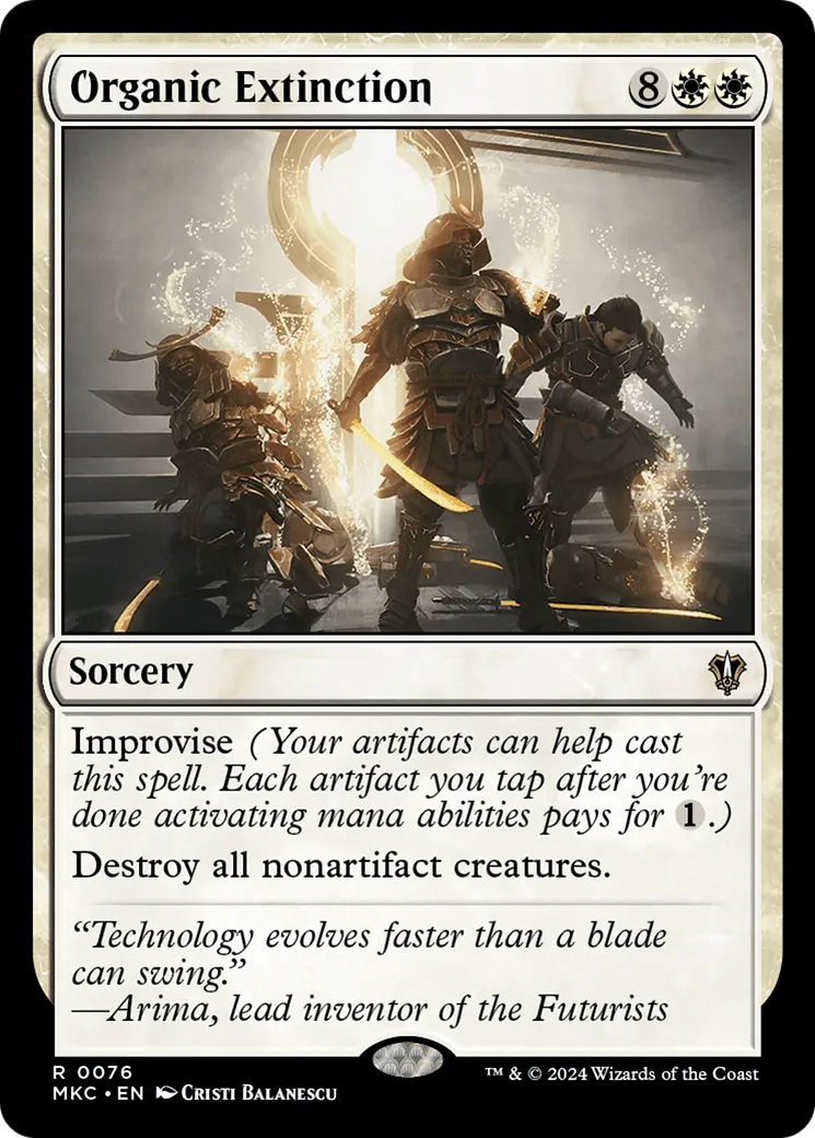 Organic Extinction — Murders at Karlov Manor Commander — Magic: The Gathering
