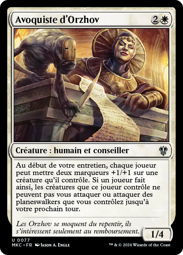 Avoquiste d'Orzhov — Murders at Karlov Manor Commander — Magic: The Gathering