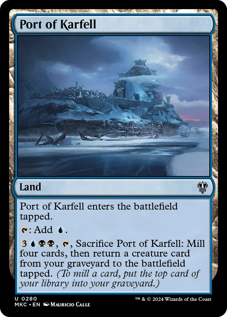 Port of Karfell — Murders at Karlov Manor Commander — Magic: The Gathering