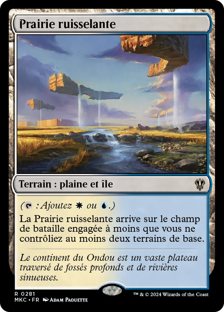 Prairie ruisselante — Murders at Karlov Manor Commander — Magic: The Gathering