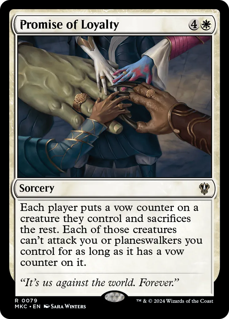 Promise of Loyalty — Murders at Karlov Manor Commander — Magic: The Gathering