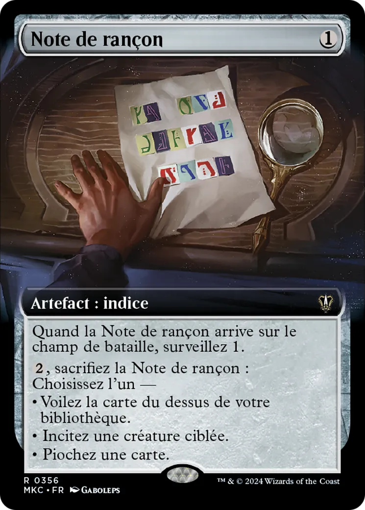 Note de rançon — Murders at Karlov Manor Commander — Magic: The Gathering