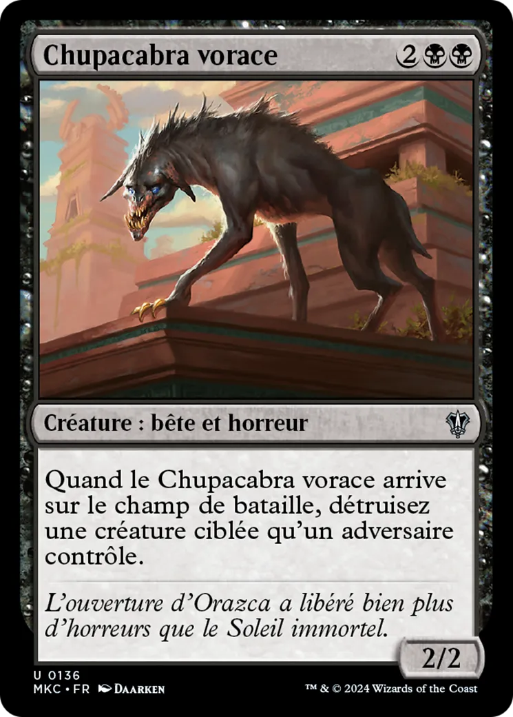 Chupacabra vorace — Murders at Karlov Manor Commander — Magic: The Gathering