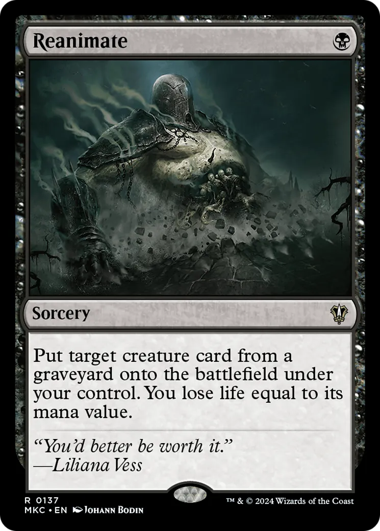 Réanimation — Murders at Karlov Manor Commander — Magic: The Gathering