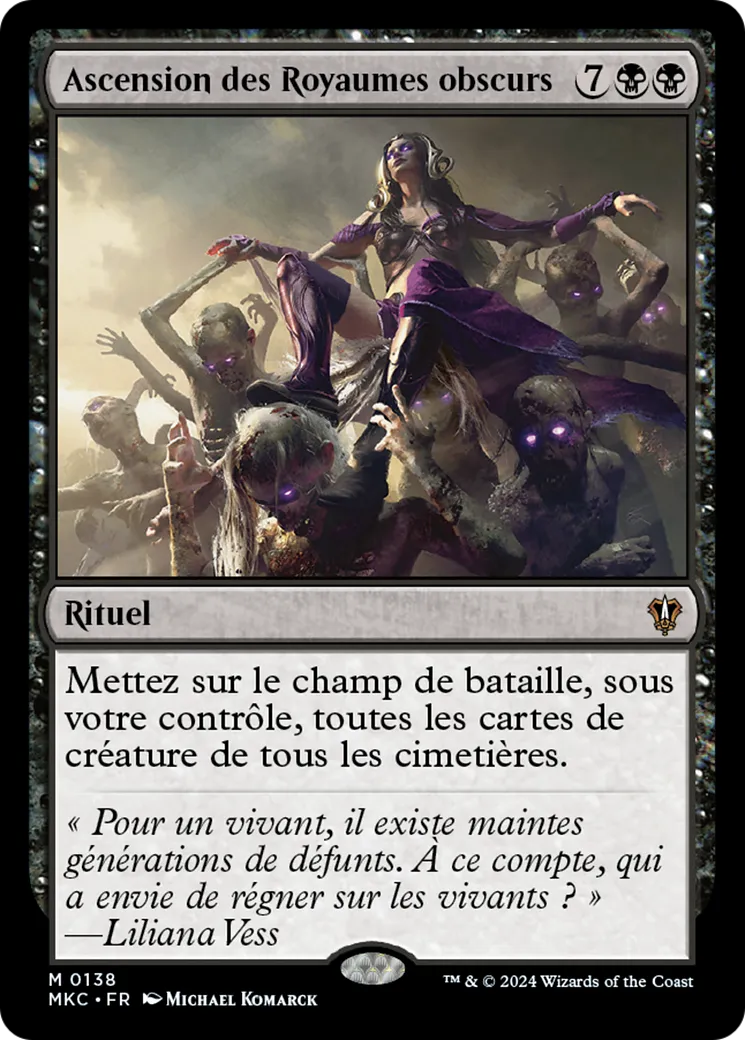 Ascension des Royaumes obscurs — Murders at Karlov Manor Commander — Magic: The Gathering
