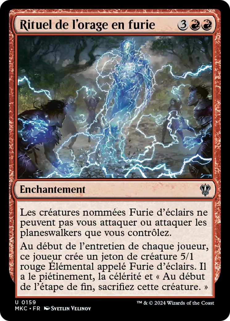 Rituel de l'orage en furie — Murders at Karlov Manor Commander — Magic: The Gathering