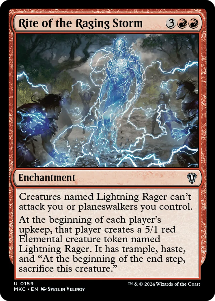 Rite of the Raging Storm — Murders at Karlov Manor Commander — Magic: The Gathering