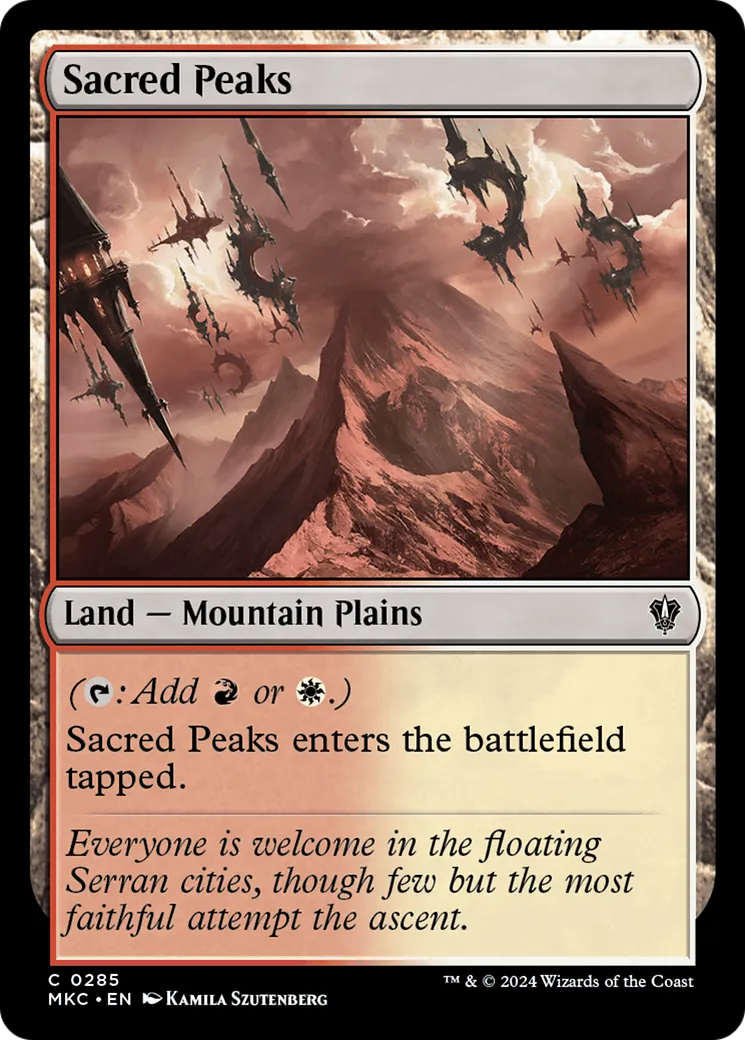 Sacred Peaks — Murders at Karlov Manor Commander — Magic: The Gathering