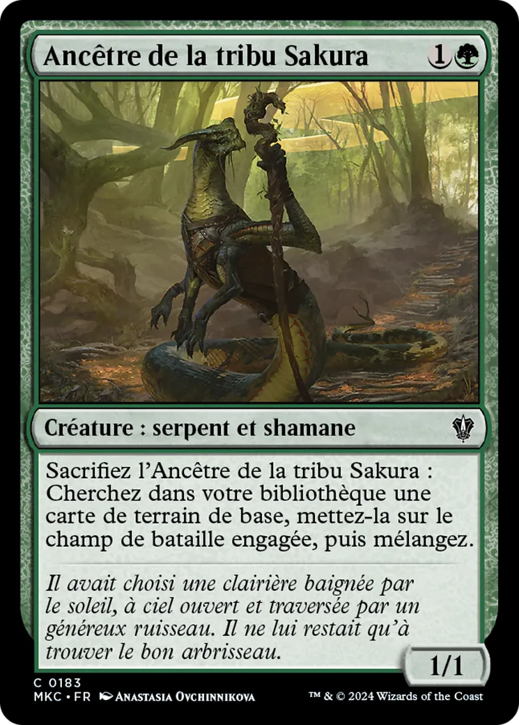 Ancêtre de la tribu Sakura — Murders at Karlov Manor Commander — Magic: The Gathering