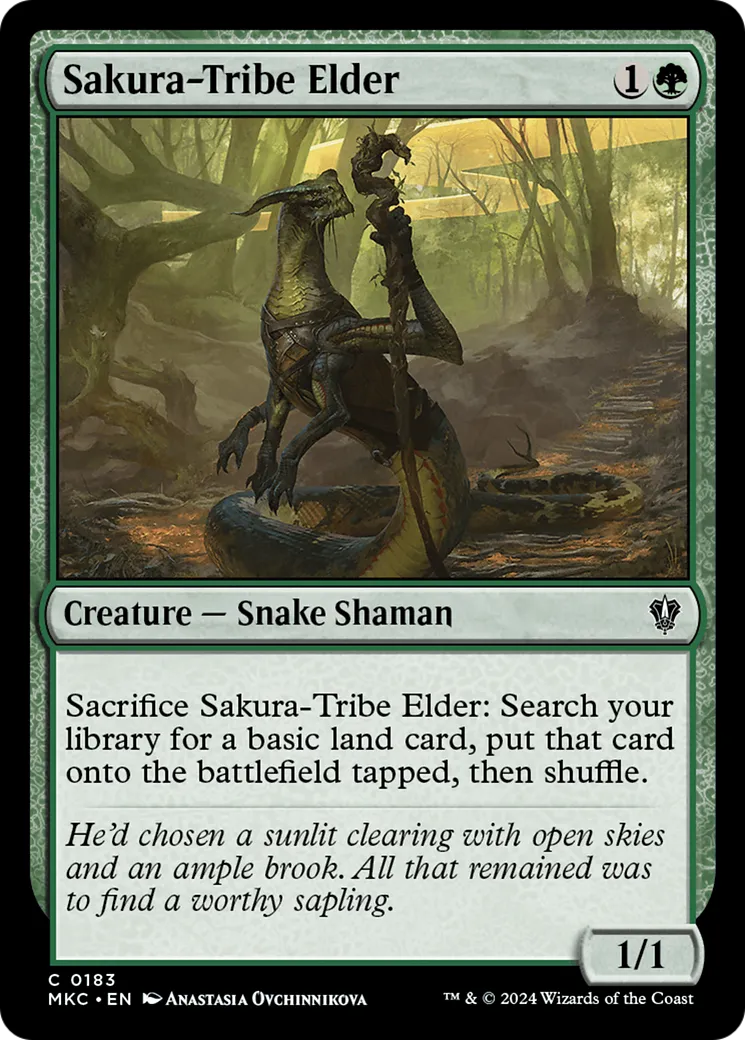 Sakura-Tribe Elder — Murders at Karlov Manor Commander — Magic: The Gathering