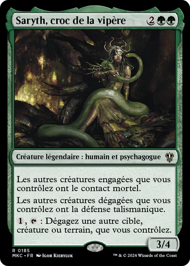 Saryth, croc de la vipère — Murders at Karlov Manor Commander — Magic: The Gathering