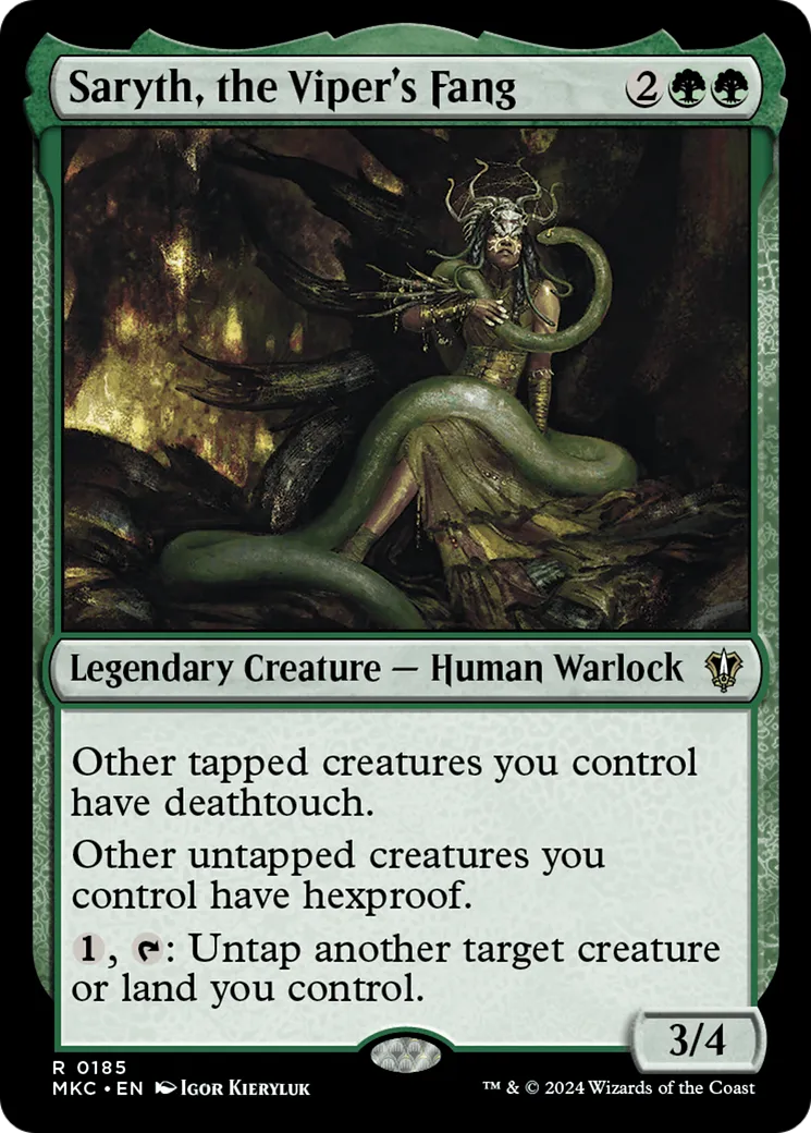 Saryth, the Viper's Fang — Murders at Karlov Manor Commander — Magic: The Gathering