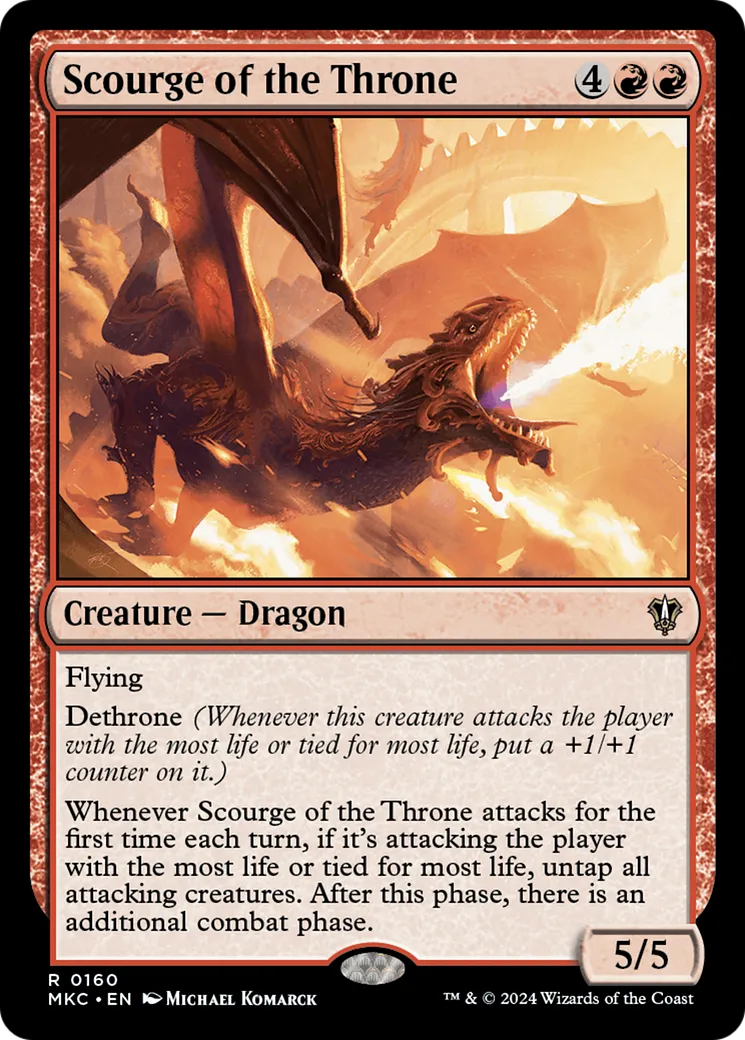 Scourge of the Throne — Murders at Karlov Manor Commander — Magic: The Gathering