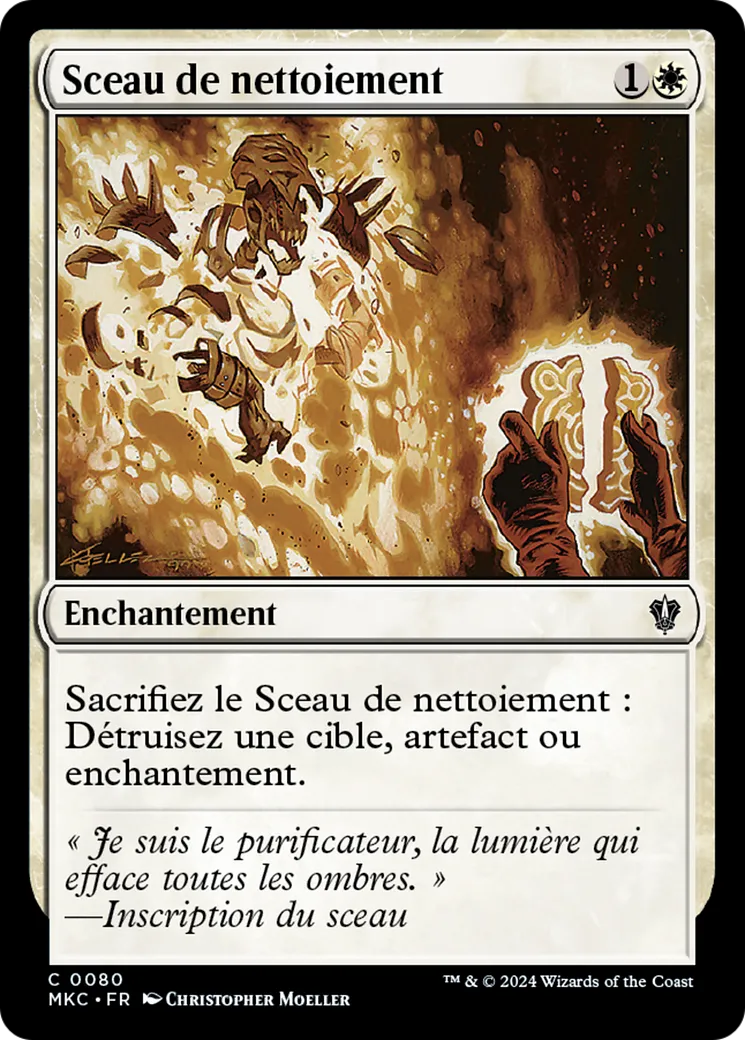 Sceau de nettoiement — Murders at Karlov Manor Commander — Magic: The Gathering
