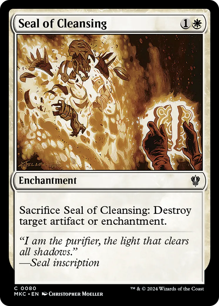 Seal of Cleansing — Murders at Karlov Manor Commander — Magic: The Gathering
