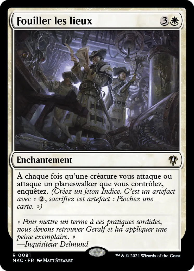 Fouiller les lieux — Murders at Karlov Manor Commander — Magic: The Gathering