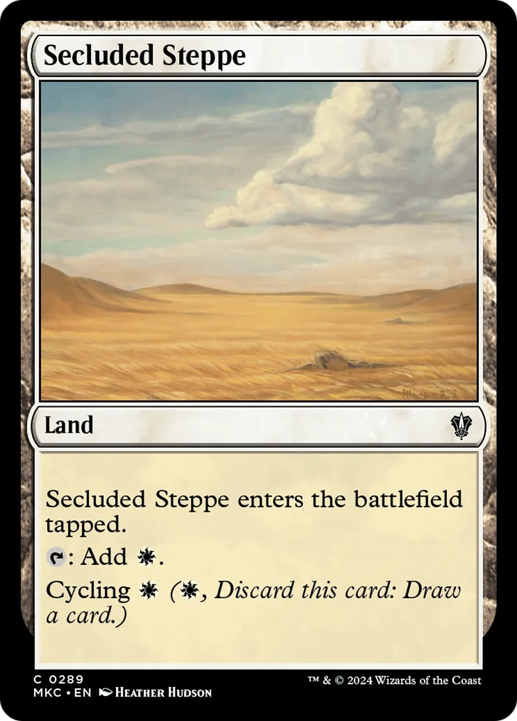 Secluded Steppe — Murders at Karlov Manor Commander — Magic: The Gathering