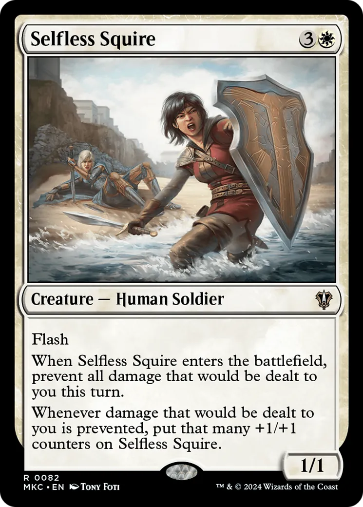 Selfless Squire — Murders at Karlov Manor Commander — Magic: The Gathering
