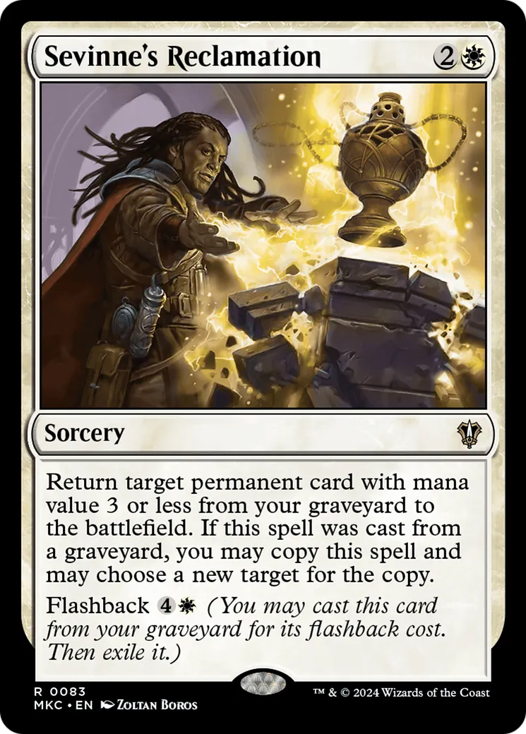 Sevinne's Reclamation — Murders at Karlov Manor Commander — Magic: The Gathering