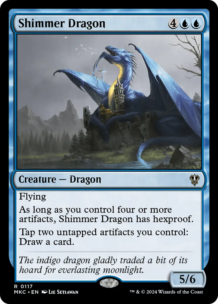 Shimmer Dragon — Murders at Karlov Manor Commander — Magic: The Gathering