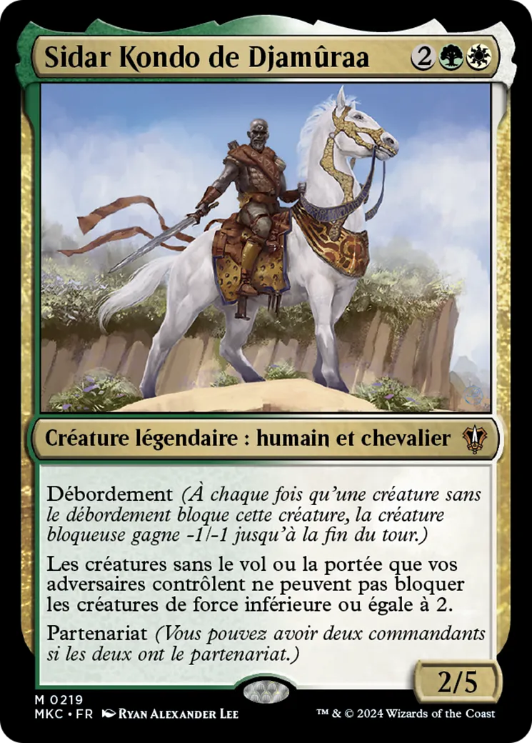 Sidar Kondo de Djamûraa — Murders at Karlov Manor Commander — Magic: The Gathering