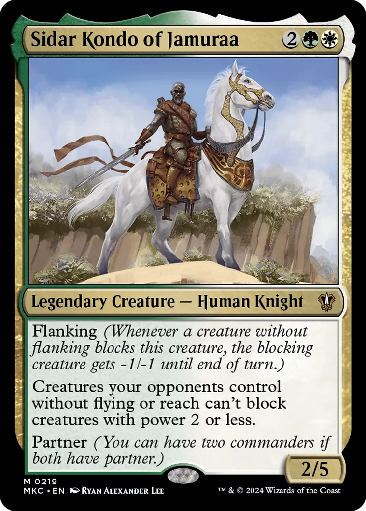 Sidar Kondo of Jamuraa — Murders at Karlov Manor Commander — Magic: The Gathering