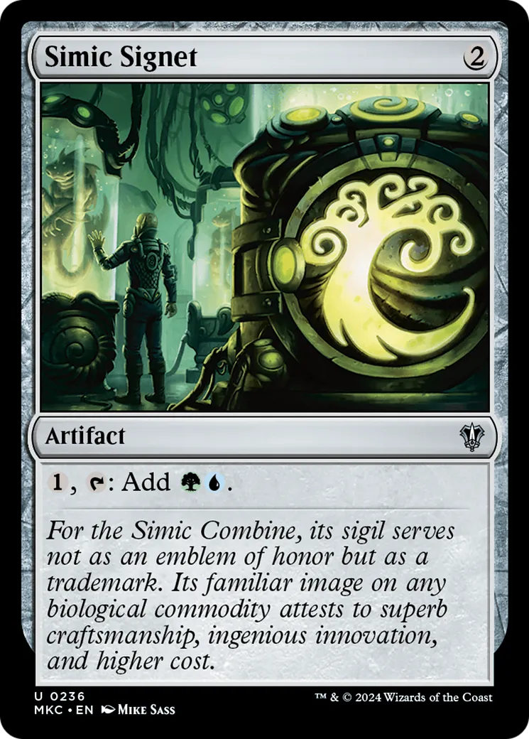 Simic Signet — Murders at Karlov Manor Commander — Magic: The Gathering