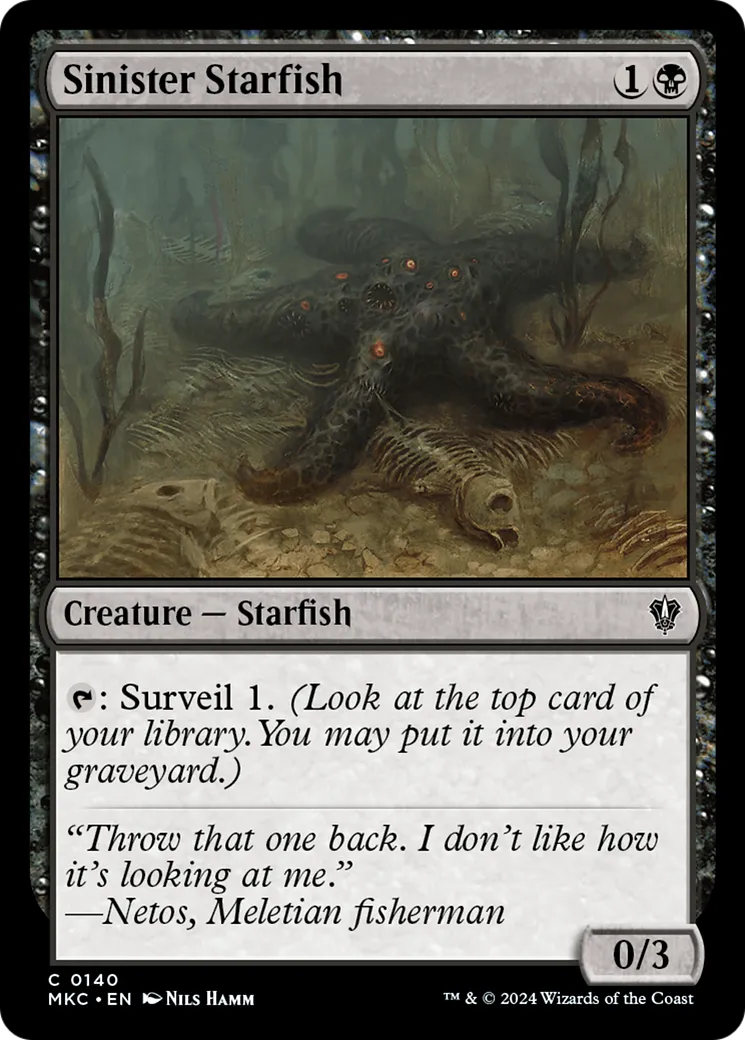 Sinister Starfish — Murders at Karlov Manor Commander — Magic: The Gathering