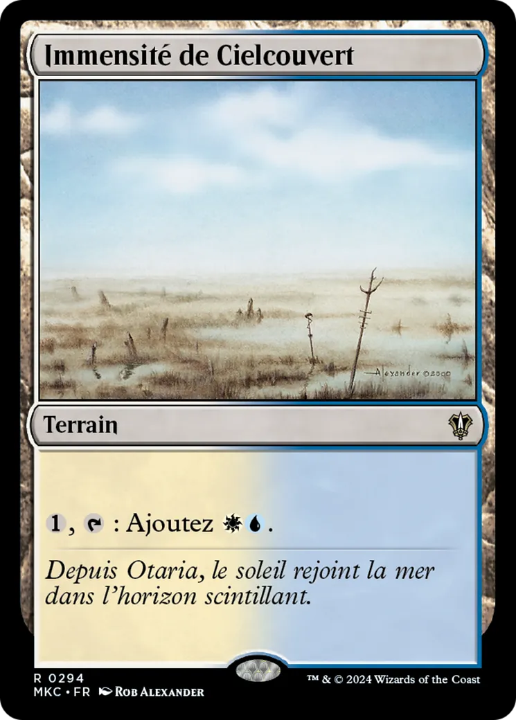 Immensité de Cielcouvert — Murders at Karlov Manor Commander — Magic: The Gathering
