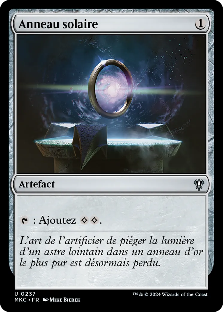 Anneau solaire — Murders at Karlov Manor Commander — Magic: The Gathering
