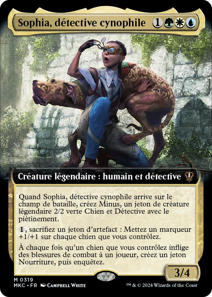 Sophia, détective cynophile — Murders at Karlov Manor Commander — Magic: The Gathering