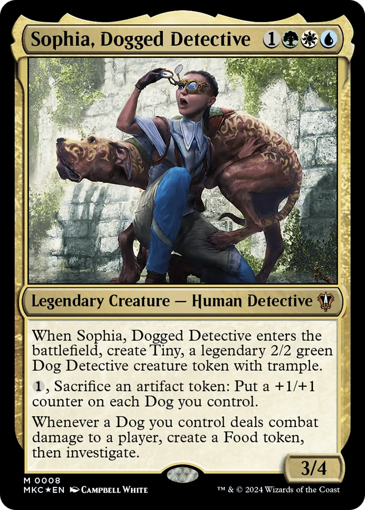 Sophia, Dogged Detective — Murders at Karlov Manor Commander — Magic: The Gathering