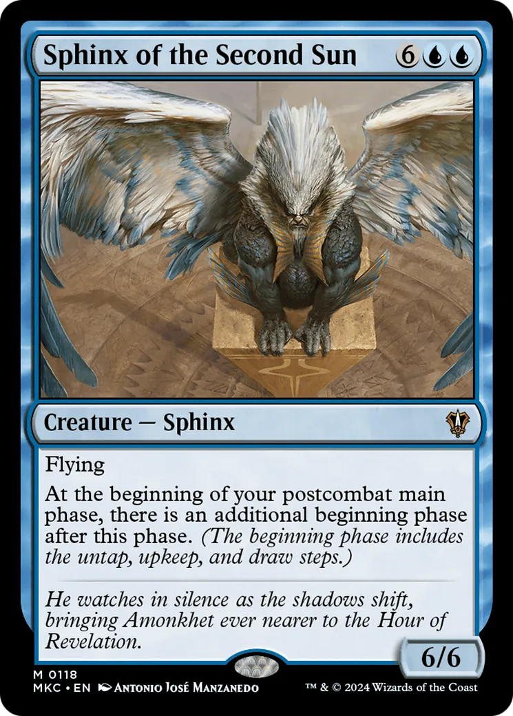 Sphinx of the Second Sun — Murders at Karlov Manor Commander — Magic: The Gathering