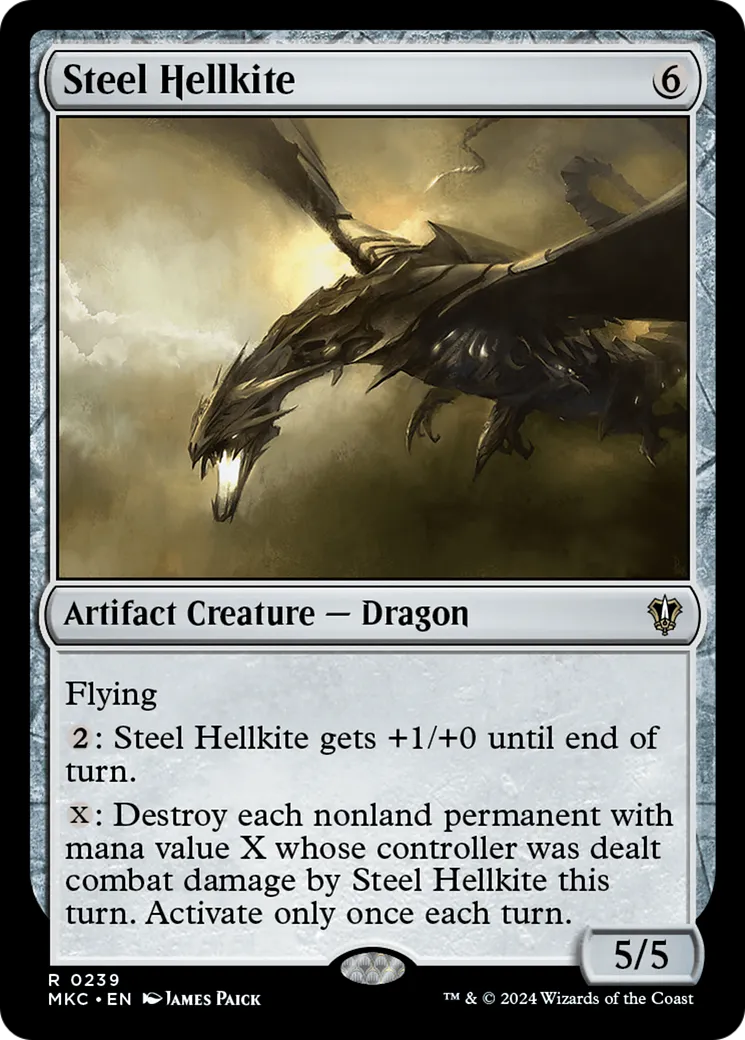 Steel Hellkite — Murders at Karlov Manor Commander — Magic: The Gathering