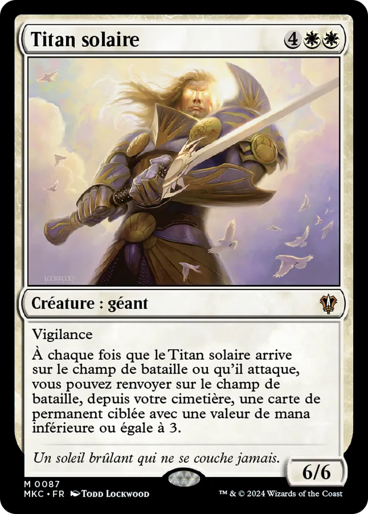 Titan solaire — Murders at Karlov Manor Commander — Magic: The Gathering