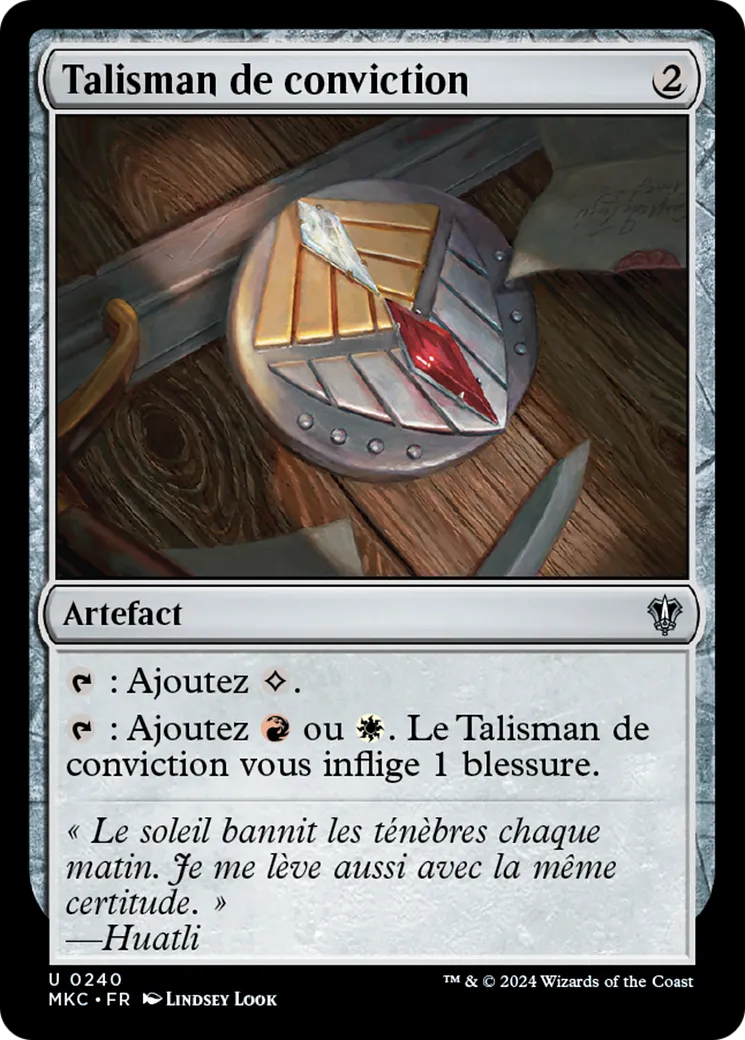 Talisman de conviction — Murders at Karlov Manor Commander — Magic: The Gathering