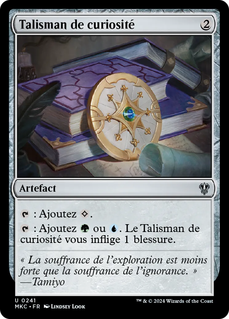 Talisman de curiosité — Murders at Karlov Manor Commander — Magic: The Gathering