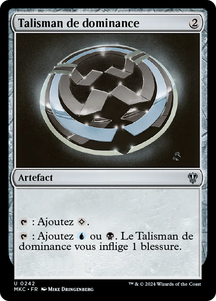 Talisman de dominance — Murders at Karlov Manor Commander — Magic: The Gathering